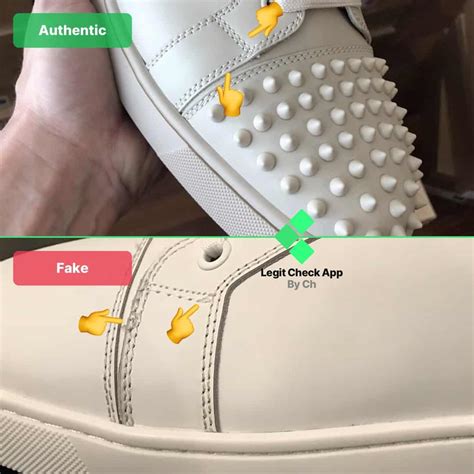 how to spot fake christian louboutin calf spike shoes|false louboutin sneakers.